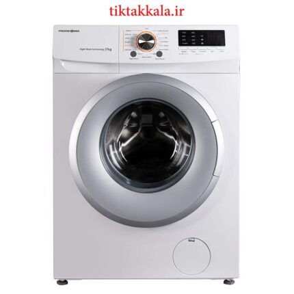 عکس و تصویر ماشین لباسشویی پاکشوما مدل TFU-73200 ظرفیت 7 کیلوگرم سفید درب سیلور ( نقره ای )